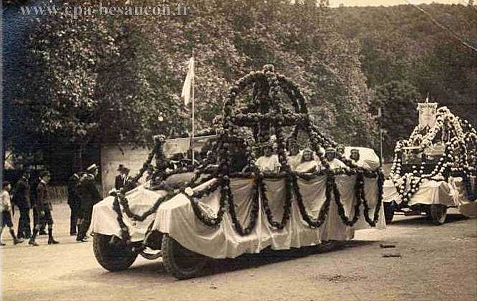 Besançon concours d'automobiles fleuries
